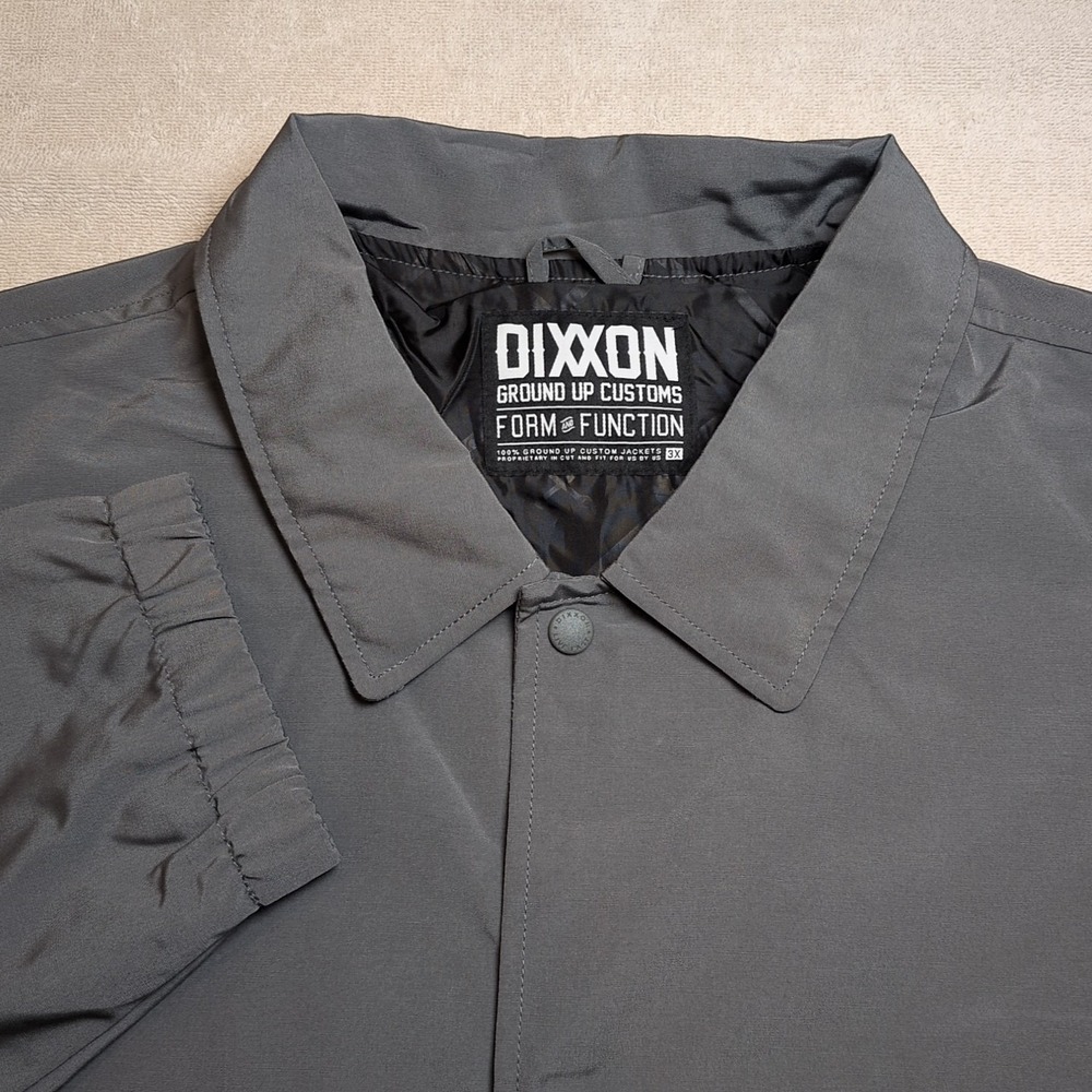 Dixxon Flannel Company Men's 3XL Ground Up Customs Gray Coaches Jacket NWOT